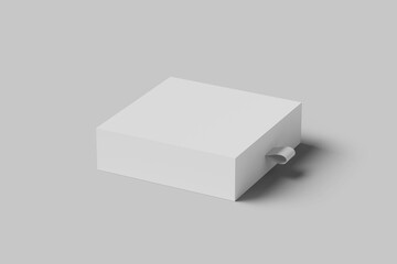 Realistic gift box  mock up. 3d rendering