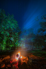 The beauty of the fire colors