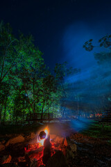 The beauty of the fire colors