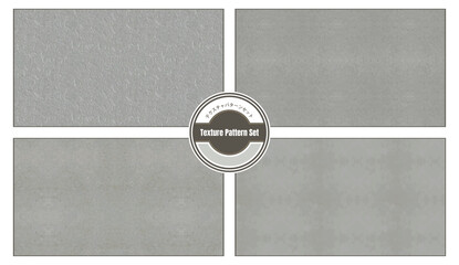 Seamless gray concrete and paper texture vector pattern set
