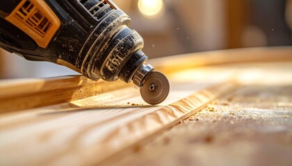 Rotary Tool Precision: Cutting Wood with a Circular Saw Blade