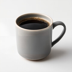Mushroom coffee. a functional coffee drink isolated on a white background