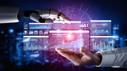 Artificial intelligence enhances data dashboard visualization and trend analysis to improve business performance and decision making Parse