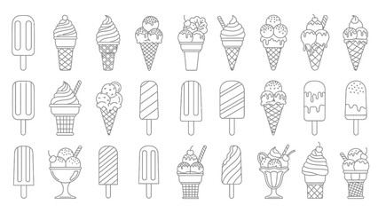 Colorful Ice Cream Cones Collection for Fun Summer Treats