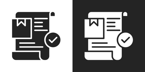 On Demand Icon In Black And White Glyph Style