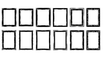 Stylish Modern Empty Frames for Creative Display or Art Projects