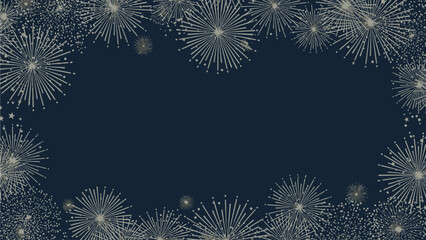 Festive Holiday Frame with Snowflakes for Seasonal Celebration Designs