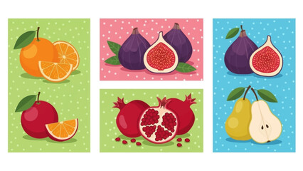 Fresh and Juicy Assorted Fruits Collection for Healthy Eating and Nutrition