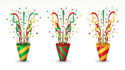 party streamers and confetti