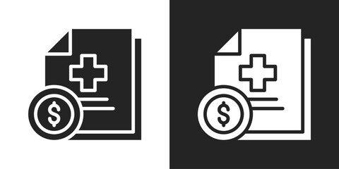 Deposit Icon In Black And White Glyph Style