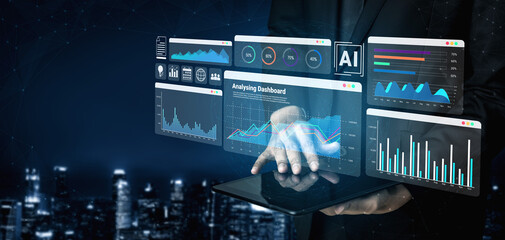 Data dashboard helps track business performance, identify trend patterns, and optimize strategic decision making for sustainable growth Parse