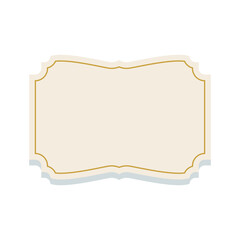 Clasic vintage label sticker