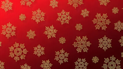 Elegant Red and Gold Christmas Background