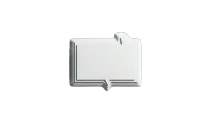 3D Folder Icon on White Background