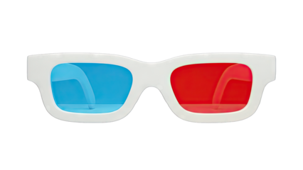 3D Glasses Isolated on White Background