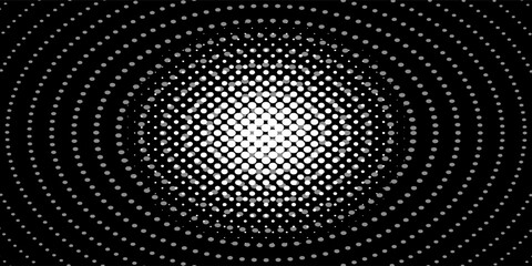 Vector spiral background with sparkles. White spot lights background. © elliyatun