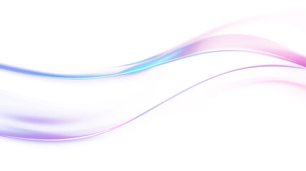 Electric Blue Neon Energy Line with Bright Core Isolated PNG