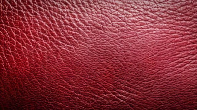 Warm dark red leather texture background with natural grain and subtle creases for a luxury upholstery concept and elegant design