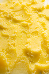 Food background ghee dairy butter on texture natural nutrient