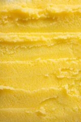 Texture of melted dairy butter ghee product