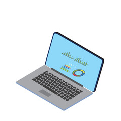 laptop with accounting and budgeting