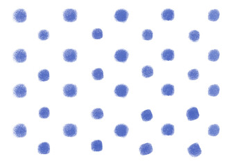 Indigo color dots seamless pattern, Polka dots background