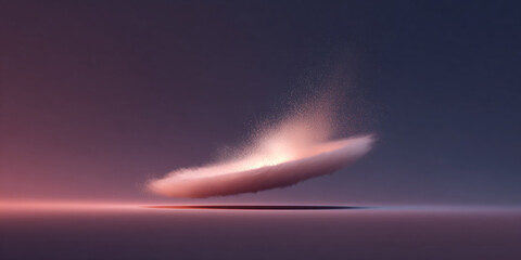 abstract colorful background of glowing tech ring line with space