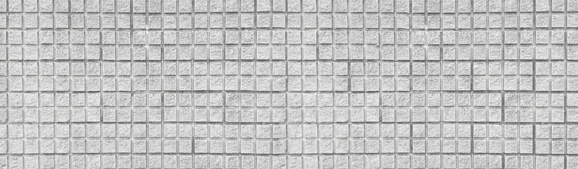 White stone wall background showing square tiles texture pattern