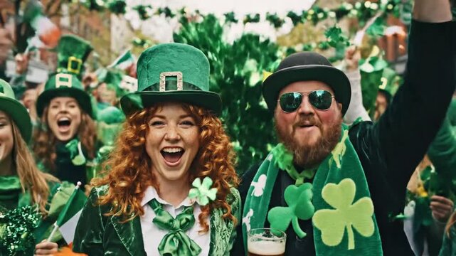 Irish Holiday Celebration Moment for St Patricks Day Visual