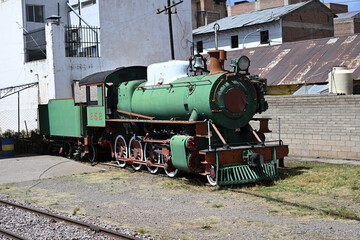 Fototapeta premium Old locomotive Titicacarail