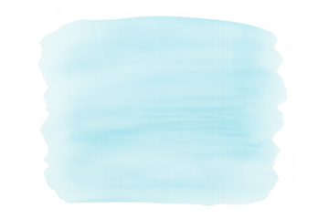 Blue watercolor brush stroke creating an abstract texture background element on transparent background