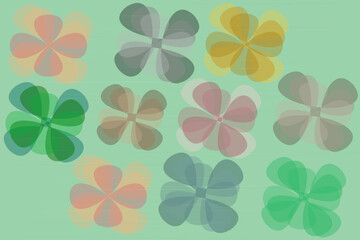Obraz premium Premium Luxury Floral Vector Illustration with Soft Pastel Colors and Transparent Petals