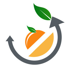 orange arrow icon