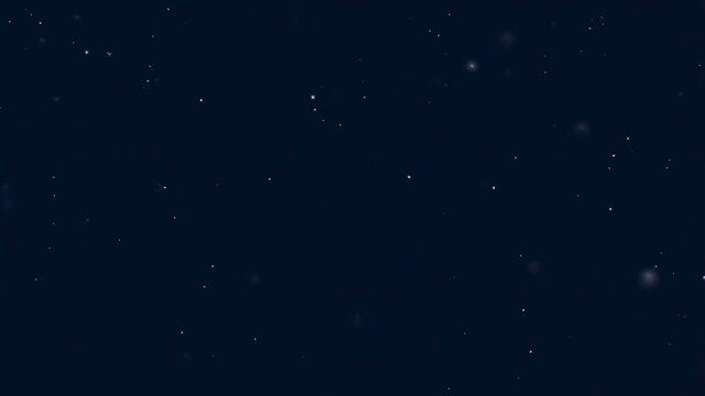 Dynamic night sky: stars twinkling and clouds drift across a serene celestial canvas