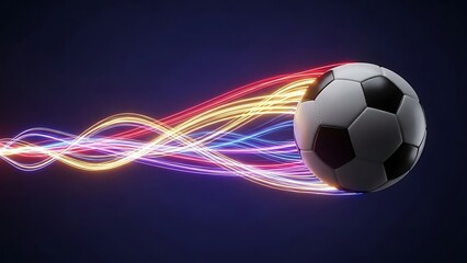 Naklejka premium Radiant Motion Across Dark Field