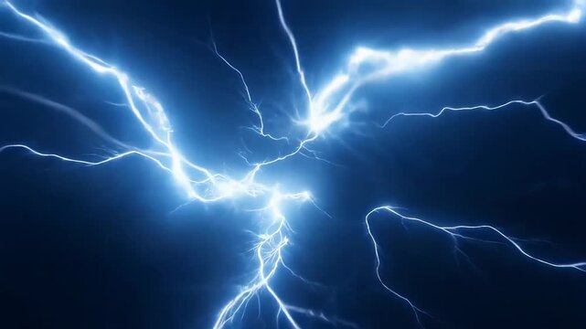 Dynamic electric blue lightning strikes and pulses in dark energy burst transition