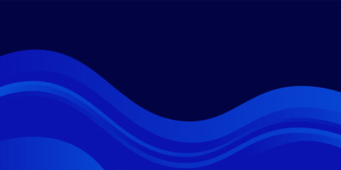 Blue waves background vector. Fluid gradient shapes composition. Futuristic design concept. Trendy eps 10.