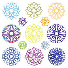 Lace Doily Place Mats, antique vintage filigree design pattern.