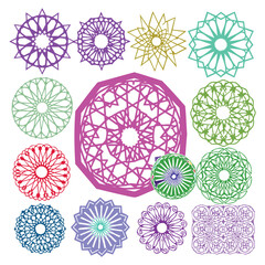 Lace Doily Place Mats, antique vintage filigree design pattern.