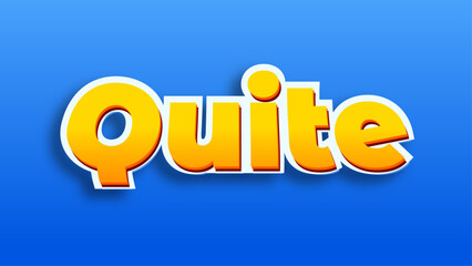 3D stylized word Modern in bold yellow and orange with white outline on blue gradient background text effect 