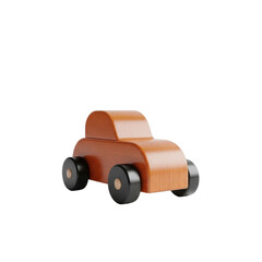 Handcrafted wooden toy car