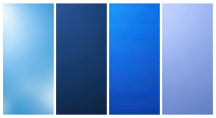 Four blue and white gradient backgrounds