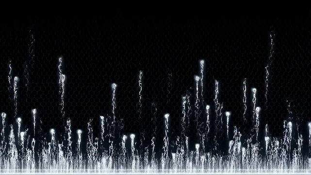 Dynamic audio waveform visualization pulsating to rhythmic beats