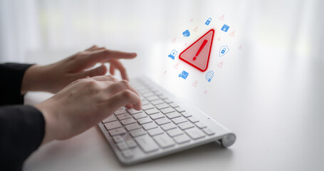 Cybersecurity threat alert protects data. Cyber security threat alert prevents access, alert warns breach, defends system, and cyber security threat alert identifies risk. Latch