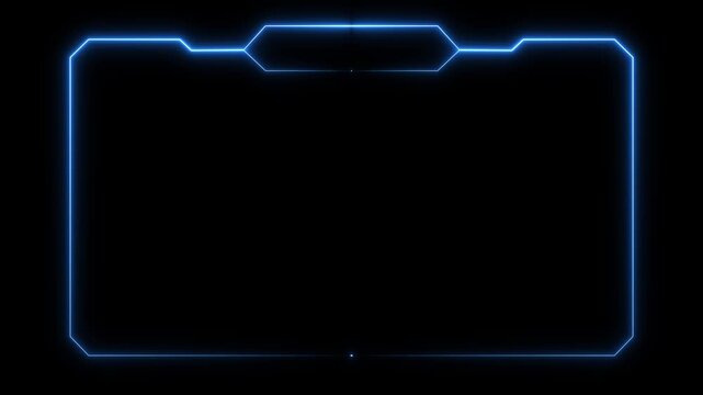 live RCE streaming neon frame animation box frame neon frame live streaming game live Stream overlay animation for live streaming video Titles 4k animation . isolated on transparent background.