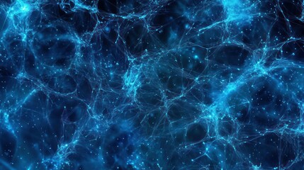 Abstract digital cosmic network. Use in science fiction, technology, or abstract art projects