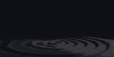 Fototapeta premium A dark image featuring concentric swirling patterns resembling ripples in water