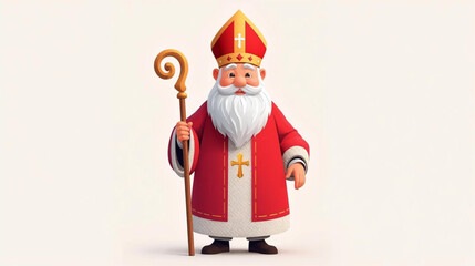 santa claus on a white background