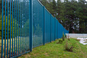 high solid metal fence