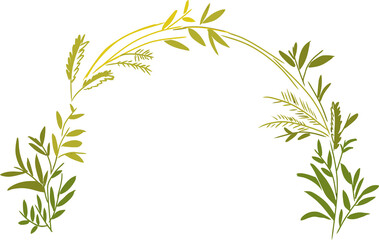 Fototapeta premium Minimalist botanical Green Leaf